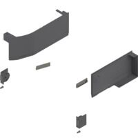 SERVO-DRIVE - Výklop AVENTOS HK top, Sada krytek (včetně Vypínač pro spouštěč k zavrtání, v balení), pravá+levá, tm. šedá