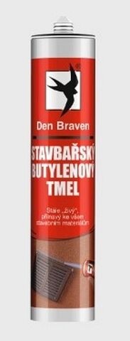 Den Braven - Stavbařský butylenový tmel, kartuše 310 ml, šedý