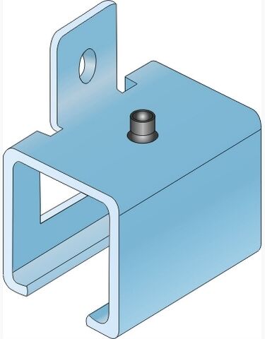 Stěnová příchytka pro hliníkovou lištu S40/S80