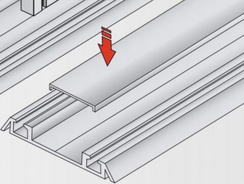 Profil krycí pro profil S06N + S06NN 6m, stířbrný elox