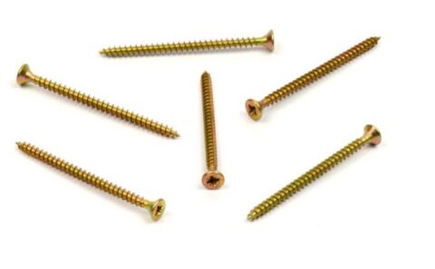 Vrut do dřeva, zápustná hlava, PZ 4,0 x 50, zinek žlutý