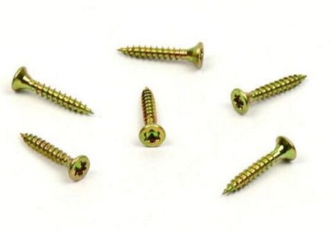 Vrut do dřeva, zápustná hlava, TORX 3,0 x 10, zinek žlutý