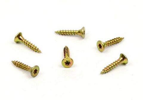 Vrut do dřeva, zápustná hlava, TORX 3,0 x 16, zinek žlutý