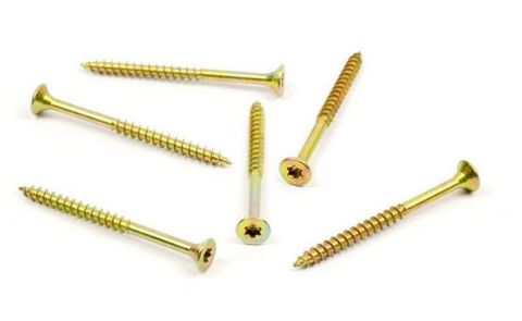 Vrut do dřeva, zápustná hlava, TORX 4,0 x 50/30, zinek žlutý
