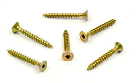 Vrut do dřeva, zápustná hlava,  TORX 4,5 x 35, zinek žlutý