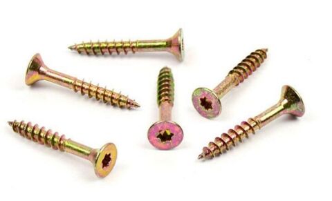 Vrut do dřeva, zápustná hlava, TORX 4,5 x 35/24, zinek žlutý