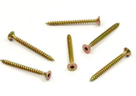 Vrut do dřeva, zápustná hlava, TORX 4,5 x 50, zinek žlutý