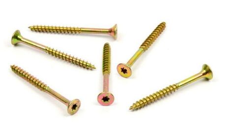 Vrut do dřeva, zápustná hlava, TORX 4,5 x 50/30, zinek žlutý
