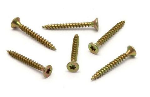 Vrut do dřeva, zápustná hlava, TORX 5,0 x 25, zinek žlutý