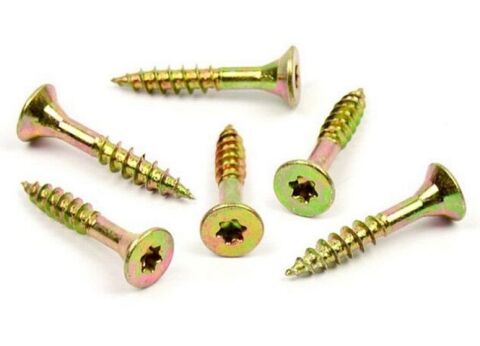 Vrut do dřeva, záustná hlava, TORX 5,0 x 35/24, zinek žlutý