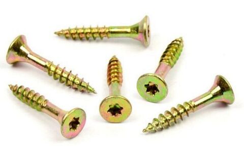 Vrut do dřeva, zápustná hlava, TORX 5,0 x 40/24, zinek žlutý