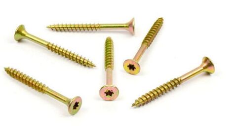 Vrut do dřeva, zápustná hlava, TORX 5,0 x 55/36, zinek žlutý