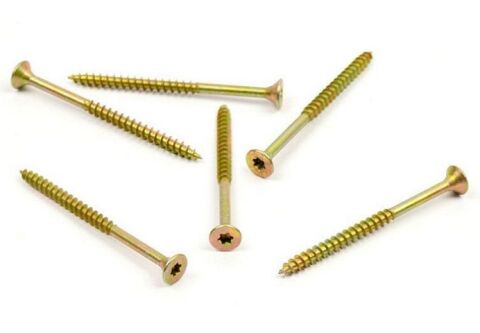 Vrut do dřeva, zápustná hlava, TORX 5,0 x 80/50, zinek žlutý
