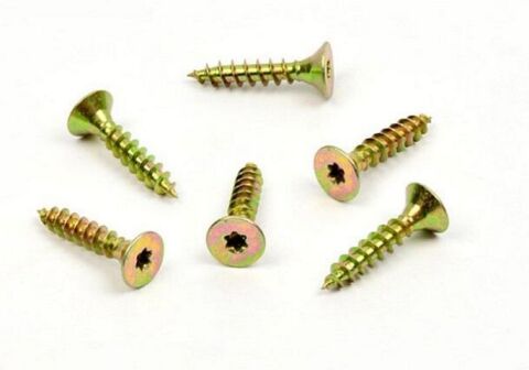Vrut do dřeva, zápustná hlava, TORX 6,0 x 20, zinek žlutý