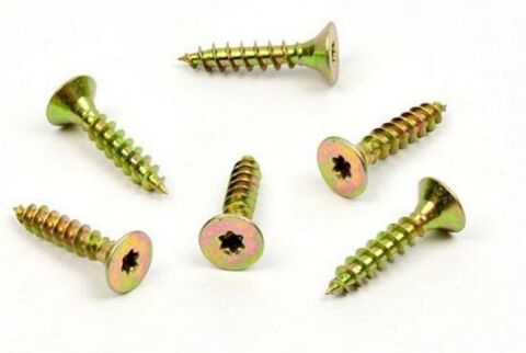 Vrut do dřeva, zápustná hlava, TORX 6,0 x 30, zinek žlutý