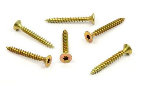 Vrut do dřeva, zápustná hlava, TORX 6,0 x 45, zinek žlutý