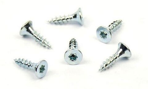Vrut do dřeva, zápustná hlava, TORX 3,0 x 16, zinek bílý