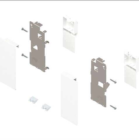 Blum LEGRABOX sada předních dílů/zifů pro vnitřní zásuvku K, Hedvábně bílá