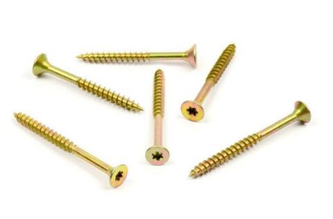 Vrut do dřeva, zápustn hlava, TORX 5,0 x 60/36, zinek žlutý