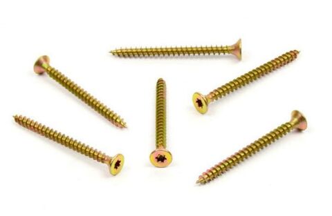 Vrut do dřeva, zápustná hlava, TORX 5,0 x 60, zinek žlutý