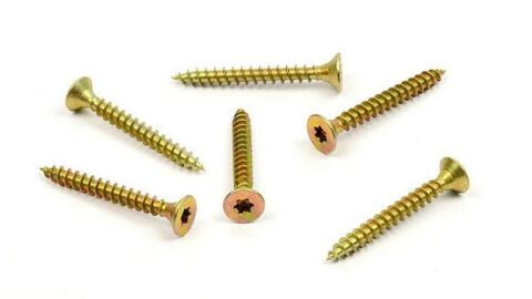 Vrut do dřeva, zápustná hlava, TORX 6,0 x 50, zinek žlutý