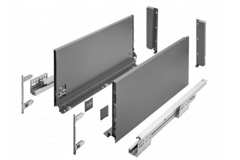 Výsuv AXISPRO 500 mm antracit – extra vysoká, H199