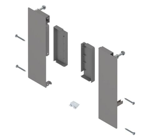 Merivobox čelní vnitřní příchyt na reling E (192/209mm), Indium šedá
