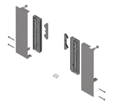 Merivobox čelní vnitřní příchyt na sklo E (192/209mm), Indium šedá