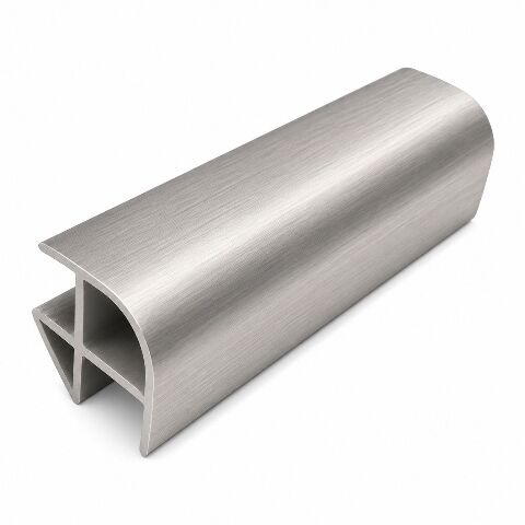 Sokl 120 mm - roh vnitřní/vnější 90° zaoblený -  nerez broušený