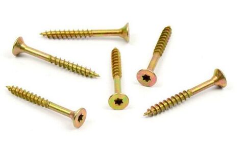 Vrut do dřeva, zápustná hlava, TORX 4,5 x 45/30, zinek žlutý