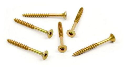 Vrut do dřeva, zápustná hlava, TORX 6,0 x 70/42, zinek žlutý