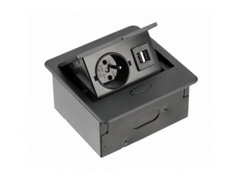 Zásuvka - vestavná Avaro černá