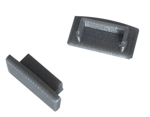 LED koncovka profilu LINE8 k přisazení, stříbrná