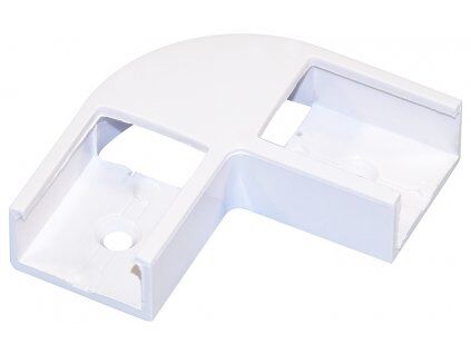 LED rohová spojka 90° profilu LINE8 k přisazení, bílá