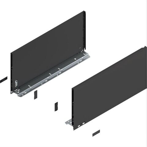 LEGRABOX - sada bočnic, 650mm, černá, výška F