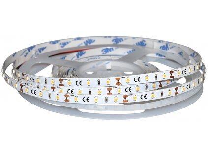 LED páska 9,6 W/m teplá bílá, 8mm, 120 čipů/m, 12V