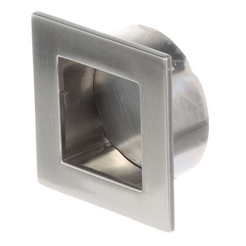 Úchytka XZ05 zápustná, 40x40 mm, průměr 35 mm, broušený nikl