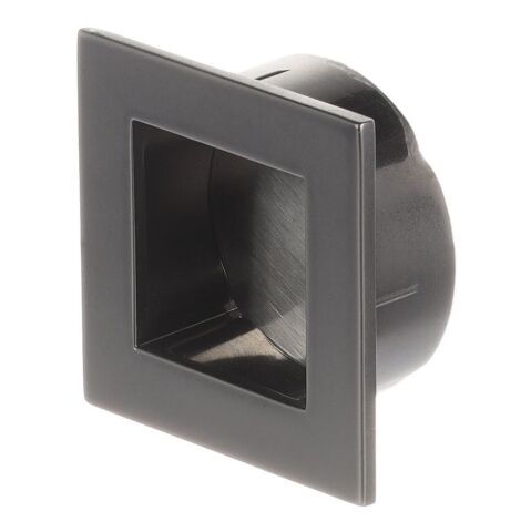 Úchytka XZ05 zápustná, 40x40 mm, průměr 35 mm, matná antracitová