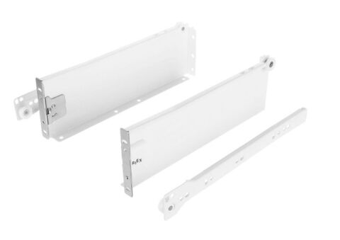 Kolečkový výsuv s bočnicí, 86/270 mm, bílá