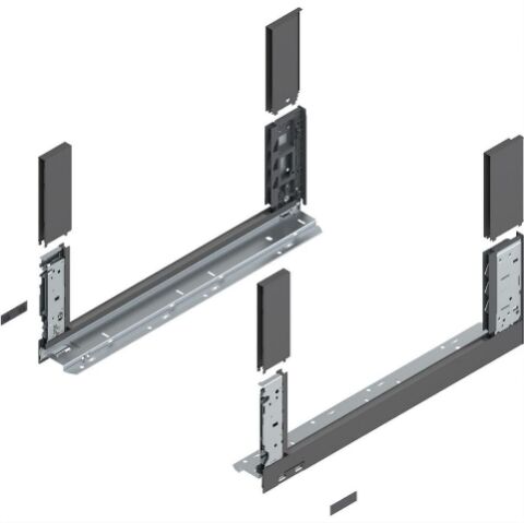 Legrabox Free 550 C SET Orion šedá se sklem, Blumotion nebo TOB 70kg