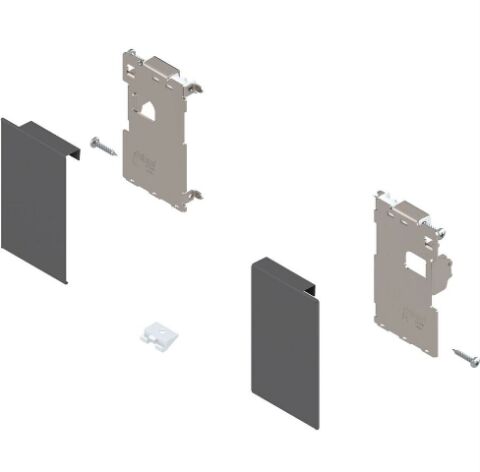 Blum LEGRABOX sada předních dílů/zifů pro vnitřní zásuvku M, Karbonově černá