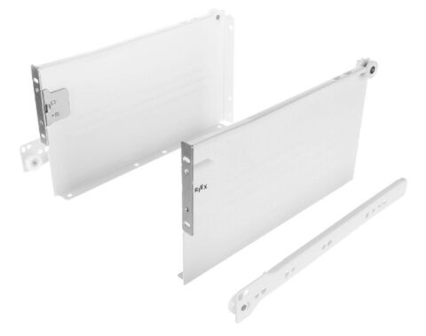 Kolečkový výsuv s bočnicí, 150/270 mm, bílá