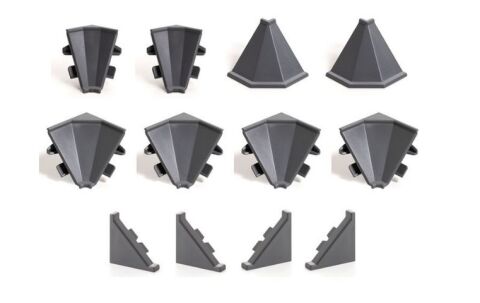 SET příslušenství k těsnící liště  Kronospan profil 28, tmavě šedá