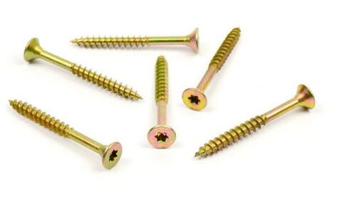 Vrut do dřeva, zápustná hlava, TORX 5,0 x 45/30, zinek žlutý