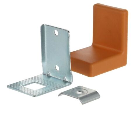 Závěsné rektifikační kování na skříňky, s krytkou, světle hnědá