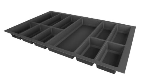 Příborník do zásuvky 80 (722x474 mm), Globe softTouch, šedá