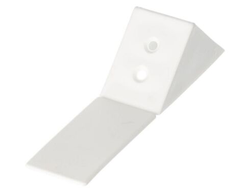 Úhelník (růžek) plastový velký, bílý