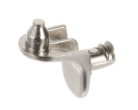 Rohová policová podpěrka se dvěmi kolíky, poniklování.