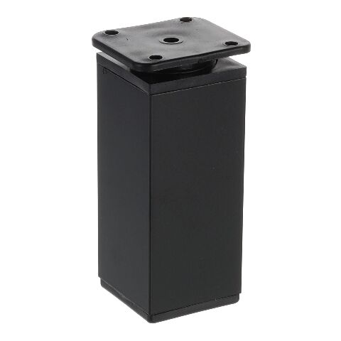 Noha nábytková H100, 40x40 mm, černá matná