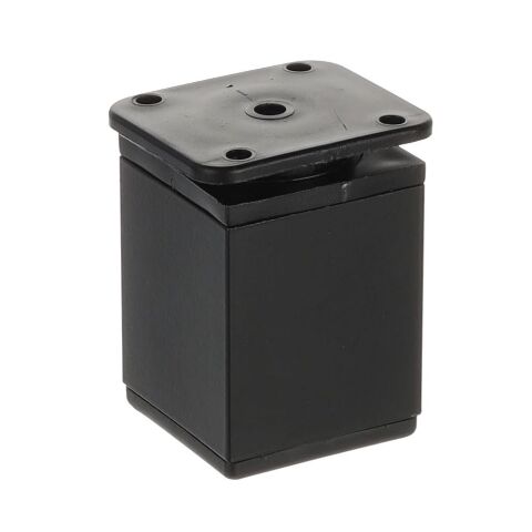 Noha nábytková hranatá, H60/D40x40, černá matná